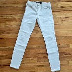 Express White Mid Rise Skinny Jean Legging Size 4L